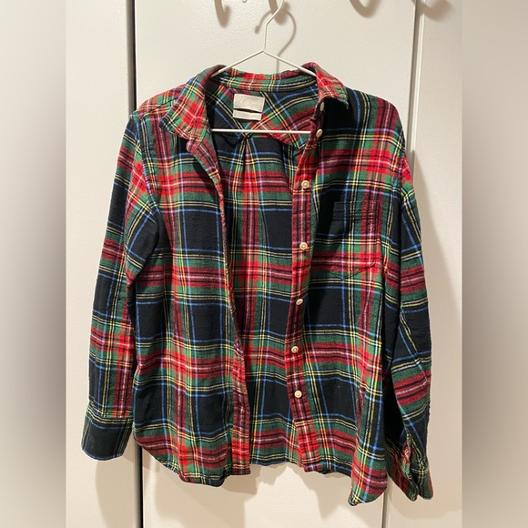 J. Crew classic fit flannel Plaid Button down - Picture 1 of 4
